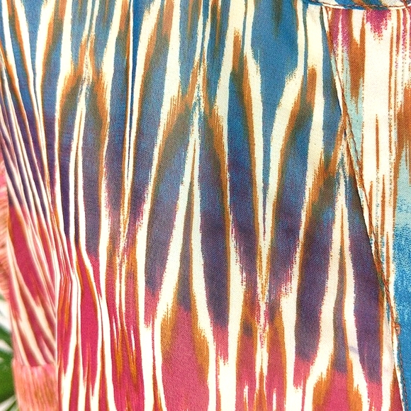 a.n.a Pink & Blue Zig-Zag Striped Coverup (Size: X-Large) - Picture 3 of 10